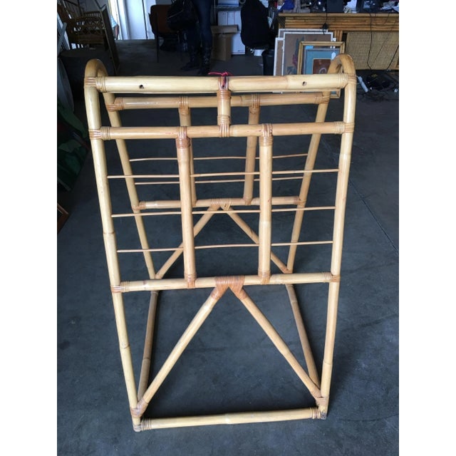 1950s Restored Vintage Mid-Century Rattan Arched Drying Rack - 5