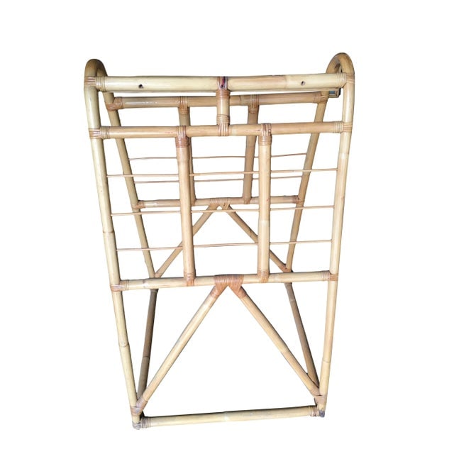 1950s Restored Vintage Mid-Century Rattan Arched Drying Rack - 6