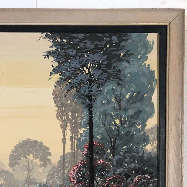 Restored Mid Century Native Hawaiian Lake Painting in Original Frame by Seay - 2