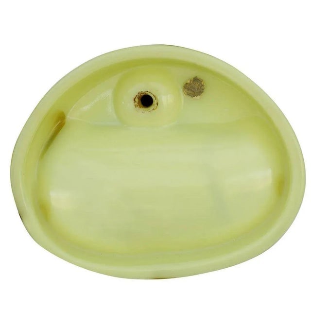 1930s figure Art Deco Smoking Flapper Slag Glass Ashtray by Houzex - 7