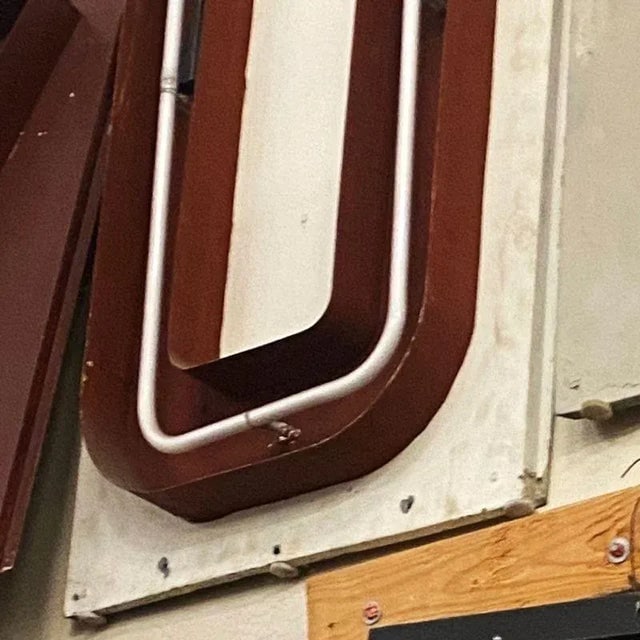 Large Vintage Neon Marquee Letter "U" From Pan American Auditorium - 4