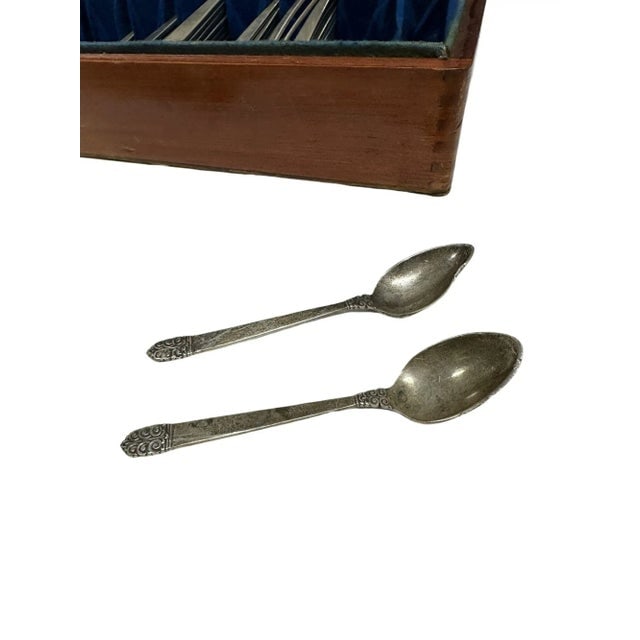 Set of 105 Sterling Silverware "Northern Lights" Set by International Silverware, 1940s - 10