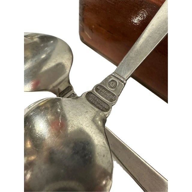 Set of 105 Sterling Silverware "Northern Lights" Set by International Silverware, 1940s - 11