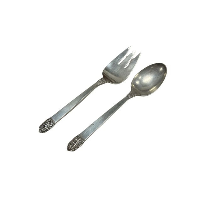 Set of 105 Sterling Silverware "Northern Lights" Set by International Silverware, 1940s - 7