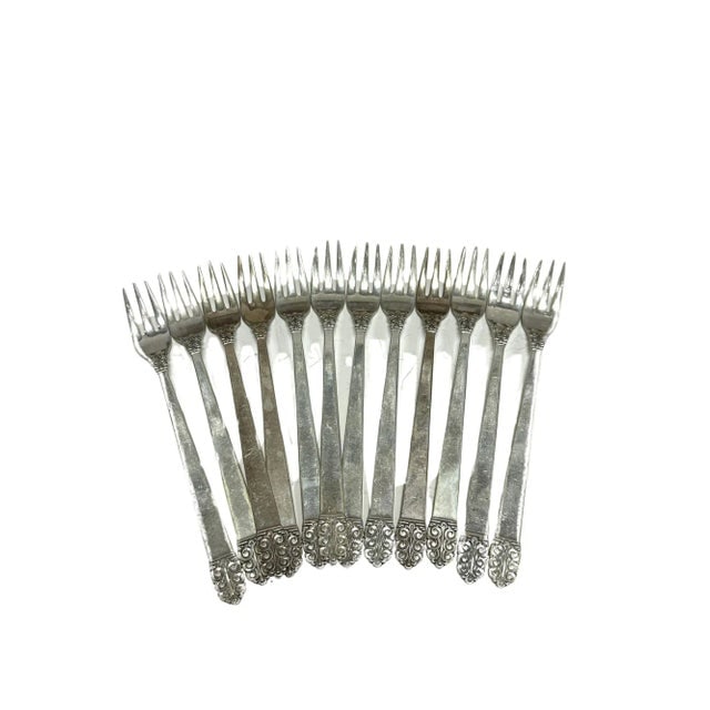 Set of 105 Sterling Silverware "Northern Lights" Set by International Silverware, 1940s - 9