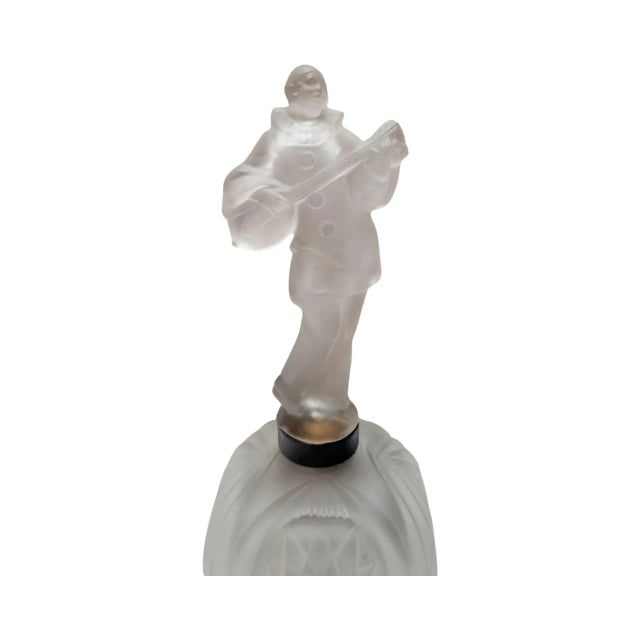 1920s Art Deco Frosted Glass Jester Figurine Lamp - 2