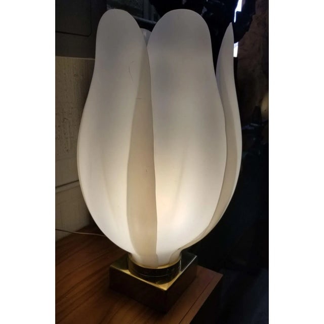 Oversized Acrylic Tulip Lamp in the Style of Roger Rougier - 3