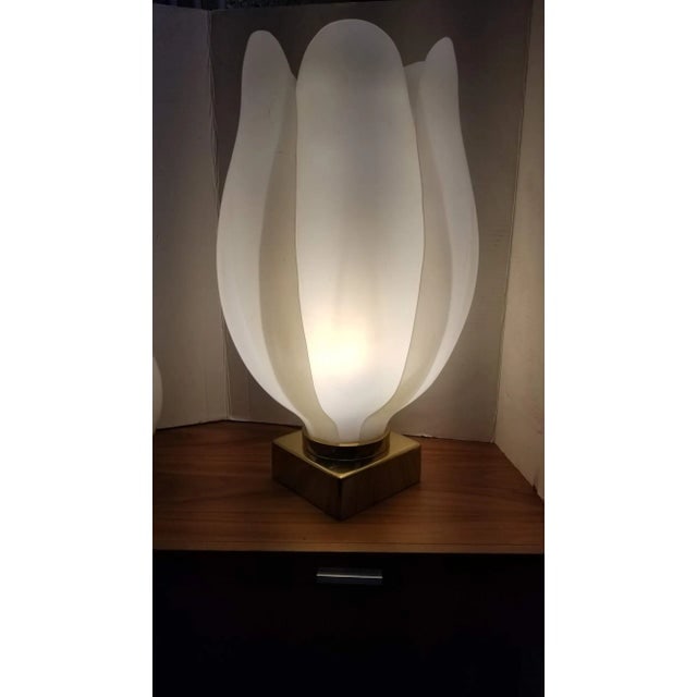Oversized Acrylic Tulip Lamp in the Style of Roger Rougier - 4