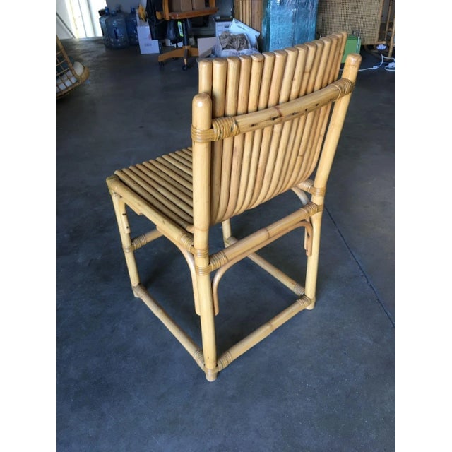 Restored Modernist Rattan Vertically Stacked Side Chair - 5