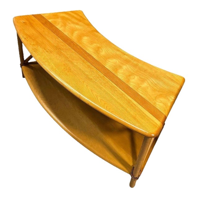 1950s Mid-Century 2 Tier Carved Birch Coffee Table by Heywood Wakefield (1 of 5)