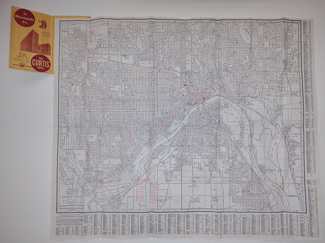 Hudson's Indexed Map of St. Paul - 2