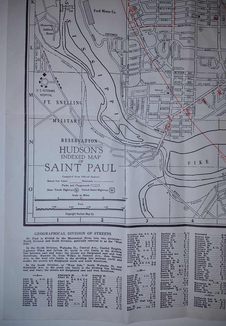 Hudson's Indexed Map of St. Paul - 3