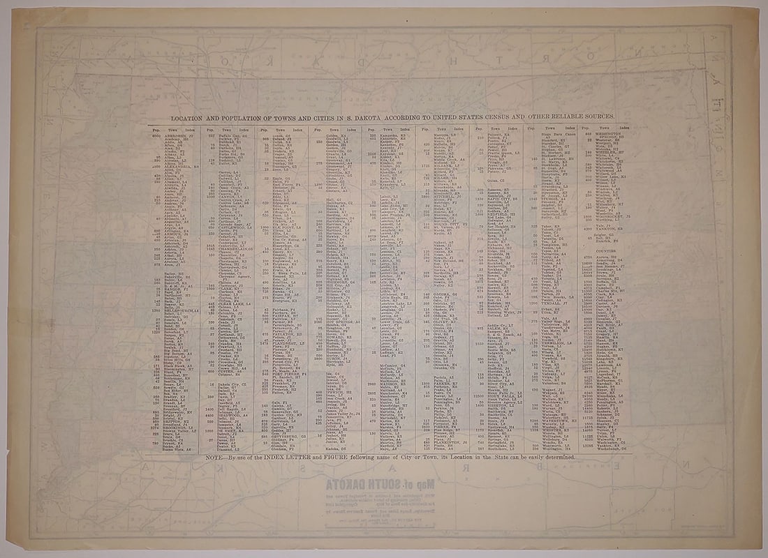 Map of South Dakota - 2