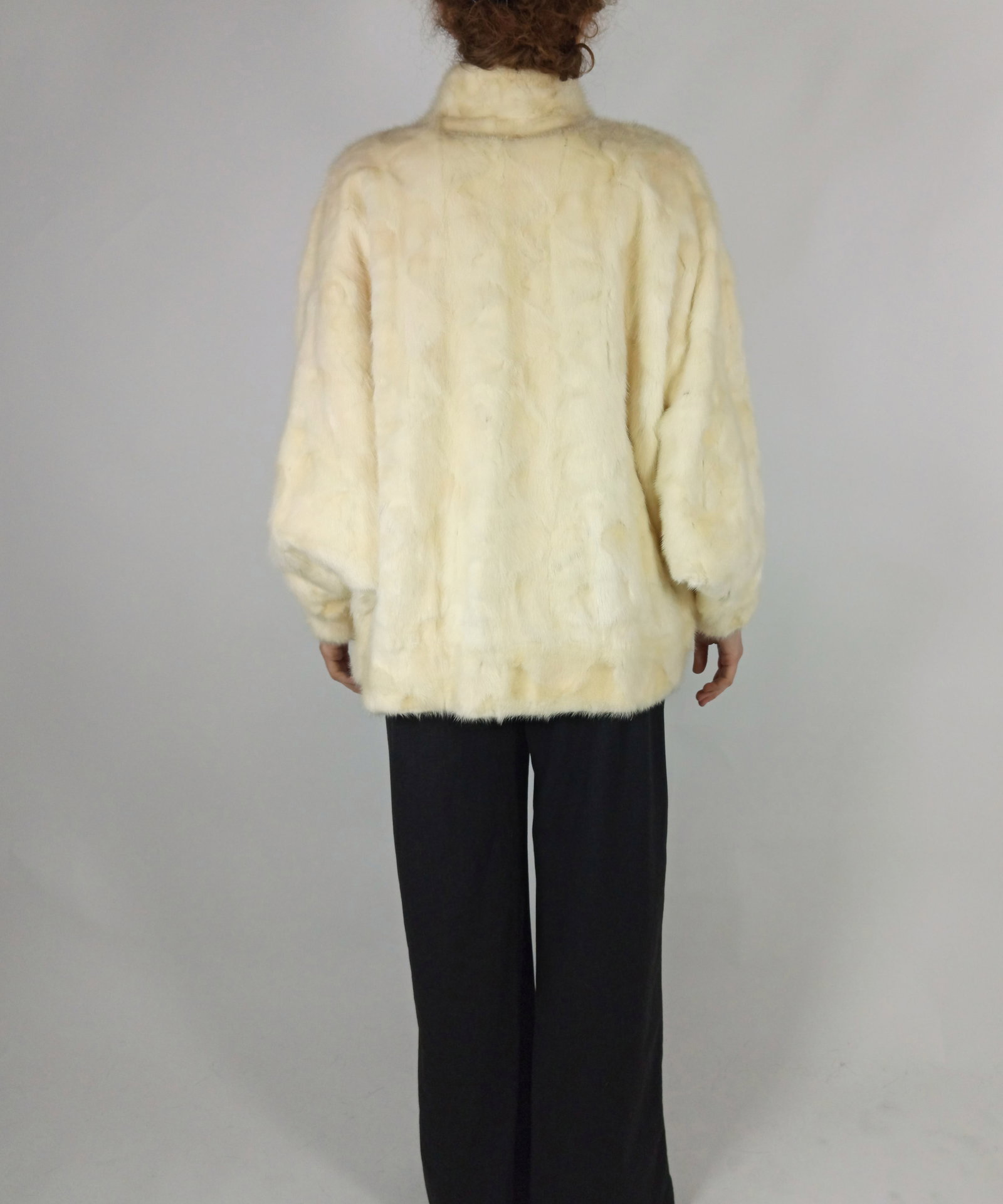 OFWHITE BOMBER MINK JACKET EU: XXL ; US: 24 - 5