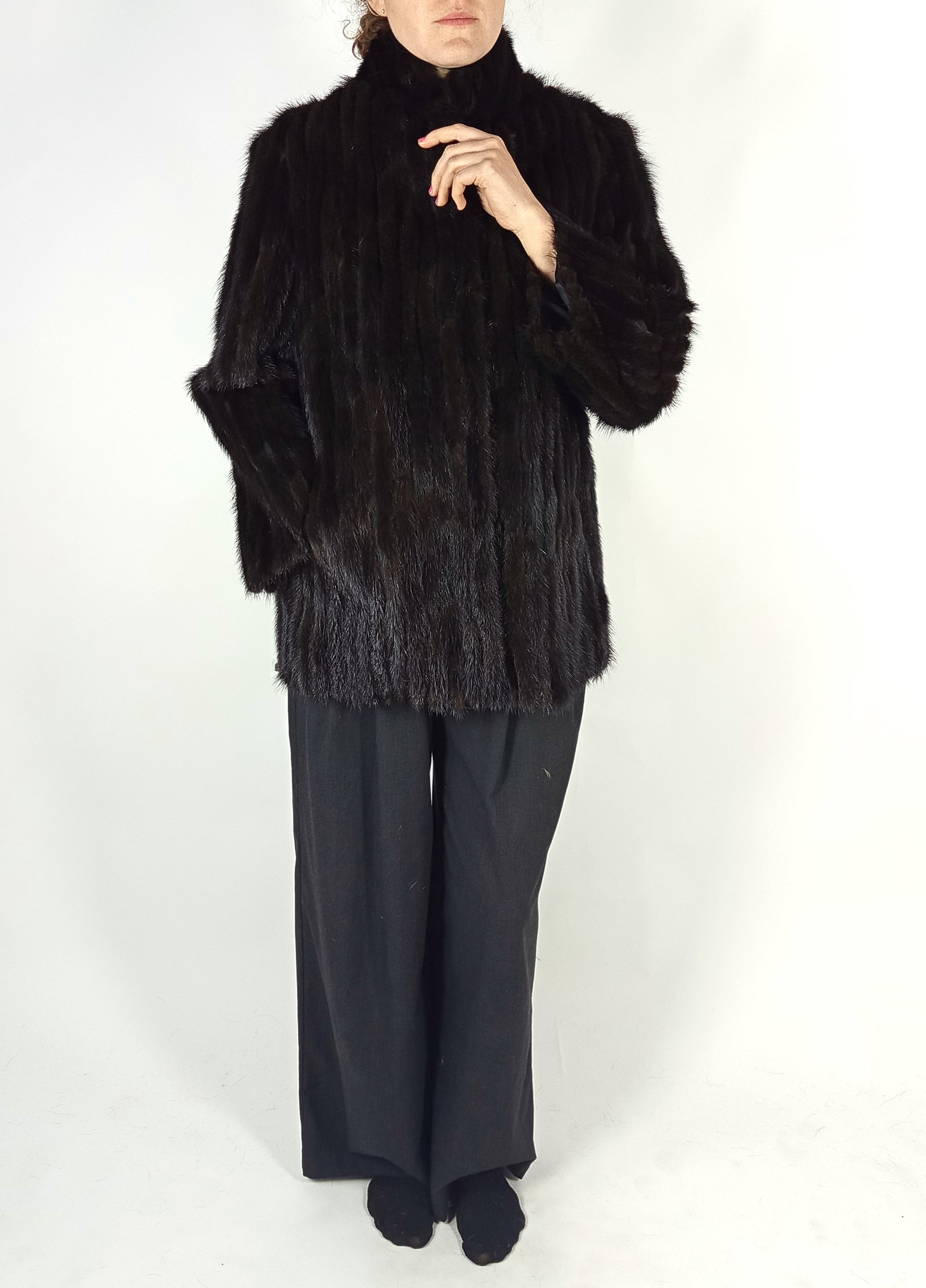 MAHOGANY MINK FUR JACKET EU: S ; US: 6 - 9