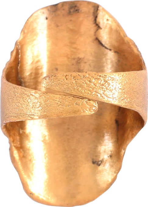 SUPERB VIKING SHIELD RING C. 9TH-10TH CENTURY, SIZE 9 1/4 - 2