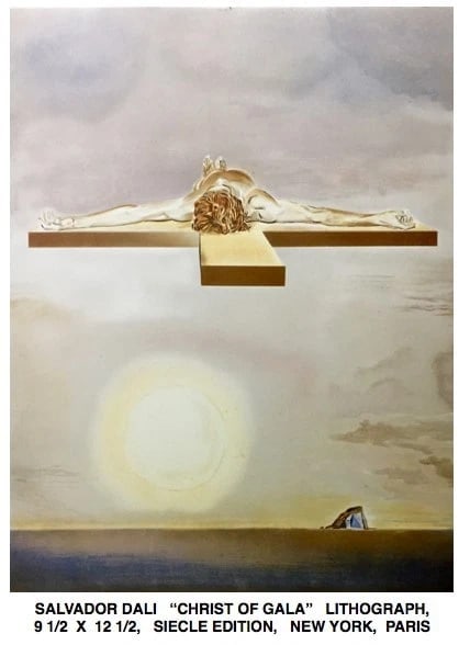 DALI BOOK WITH DRAWING. PLUS 3 ORIGINAL LITHOS. & WOODBLOCK - 4