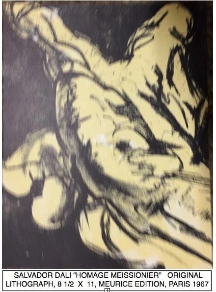 DALI BOOK WITH DRAWING. PLUS 3 ORIGINAL LITHOS. & WOODBLOCK - 6