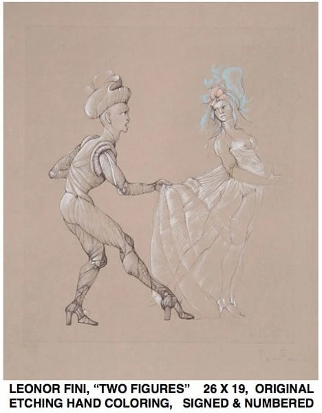 PICASSO, FINI, FOUJITA, 3 ORIGINALS APPRAISED FOR OVER 5,000.00 - 3