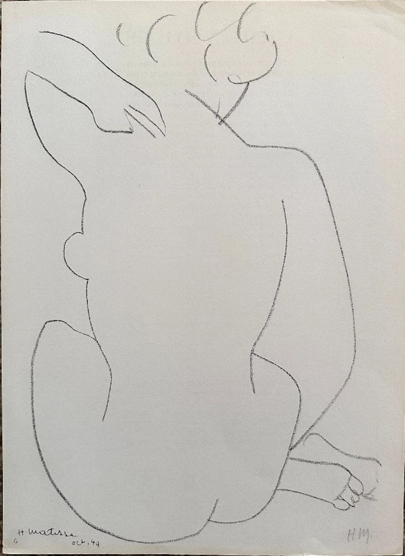 HENRI MATISSE, 3 ORIGINAL STONE LITHOGRAPHS, DERRIERE LE MIROIR #46 - 2