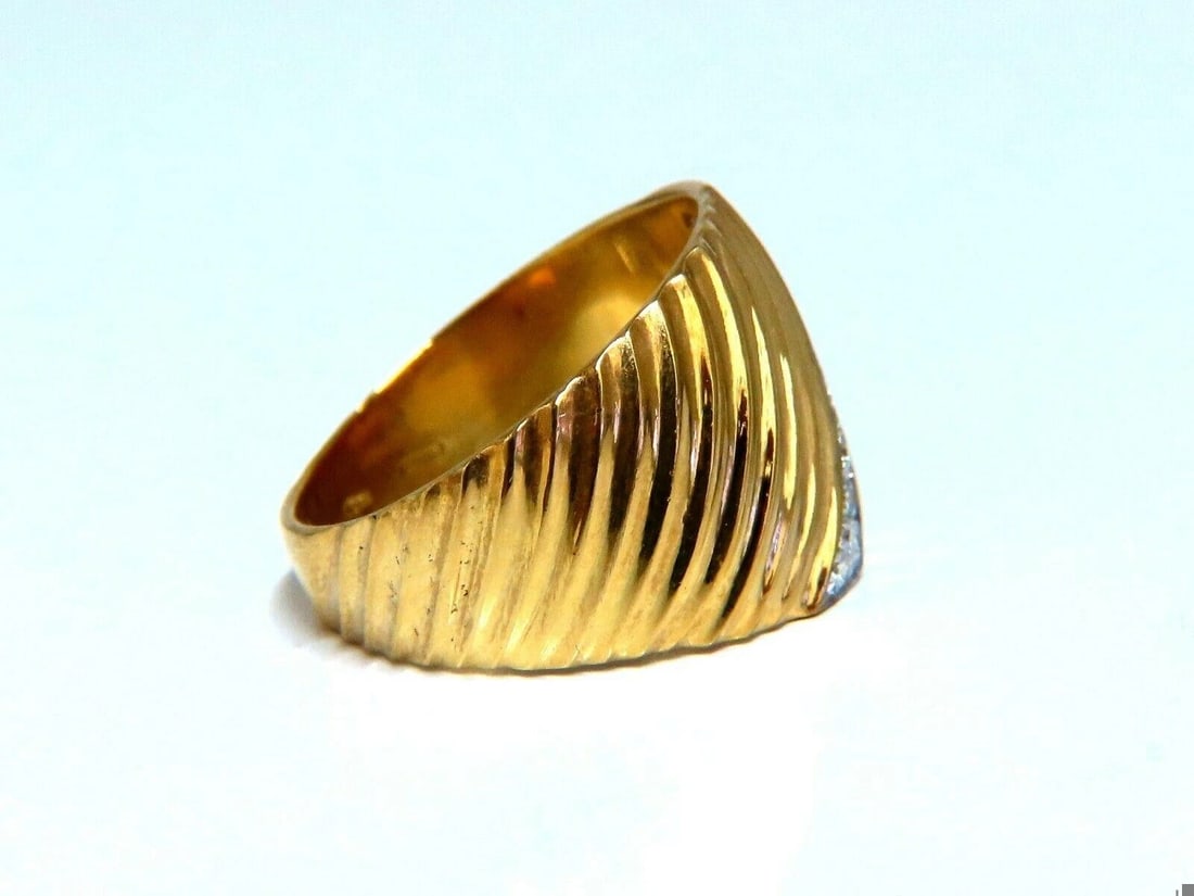 .20ct Diamonds Stripe Row High Shine Band Ring 18kt 11273 *c - 5