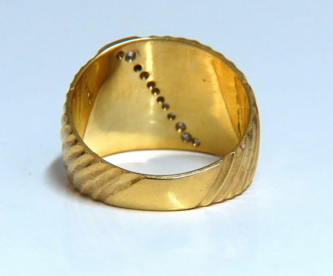 .20ct Diamonds Stripe Row High Shine Band Ring 18kt 11273 *c - 6