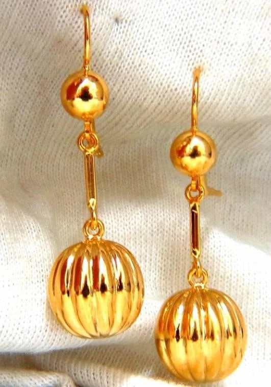 18 Karat Watermelon Dangle Earrings 14447** - 3