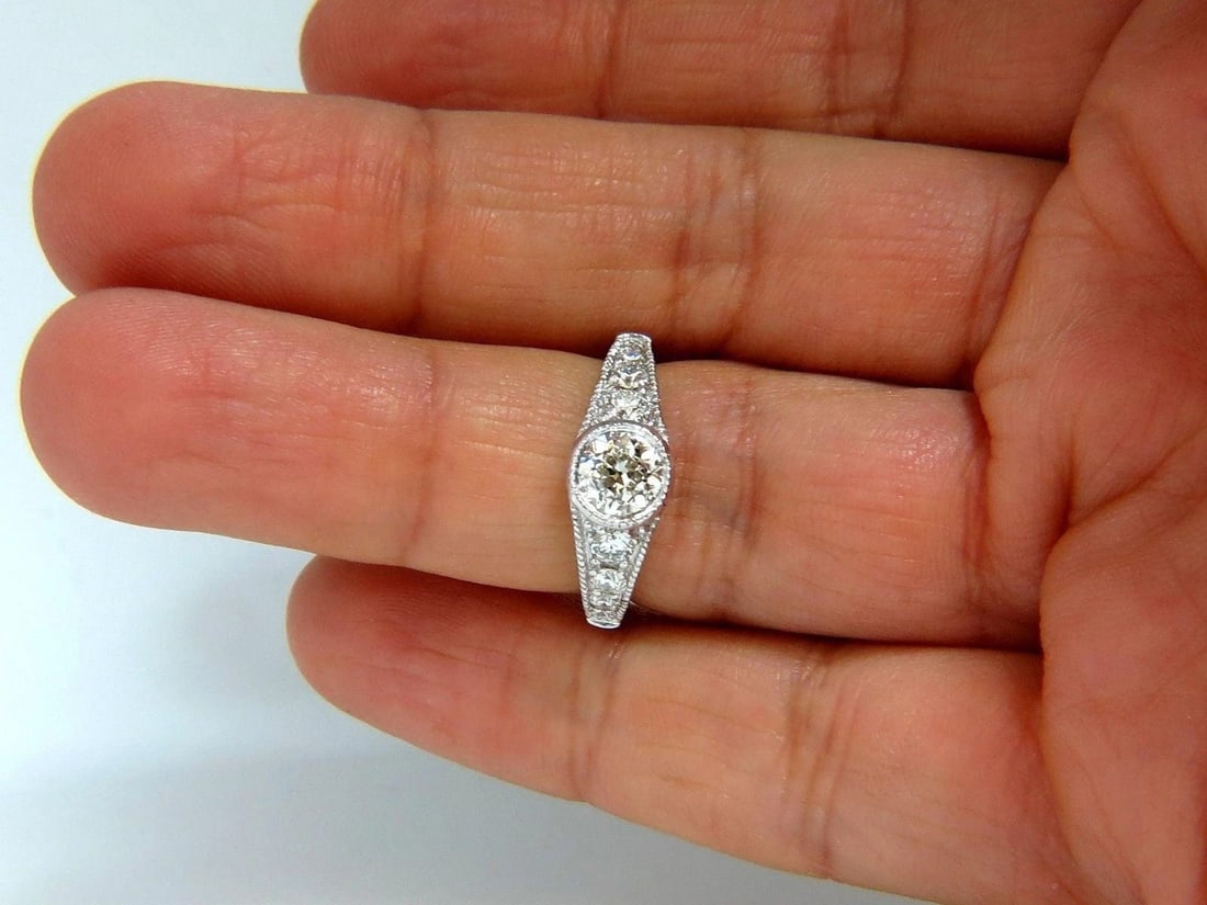 .95ct Gypsy Set Natural Diamonds Ring 14kt. 10025 *v - 6