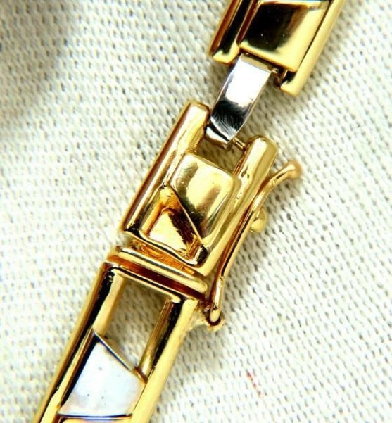 Menâ€™s Kinetic Sliding Geometric Pattern Bracelet 14 Karat 12610** - 7