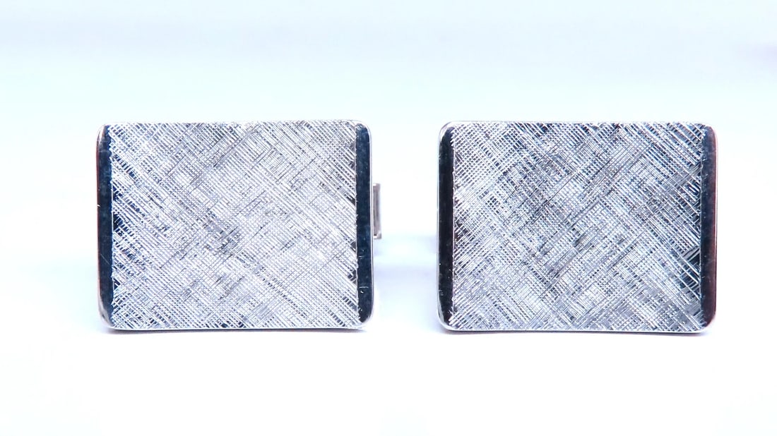 Graver Cross Hatch Cufflinks 14kt 12475** - 4