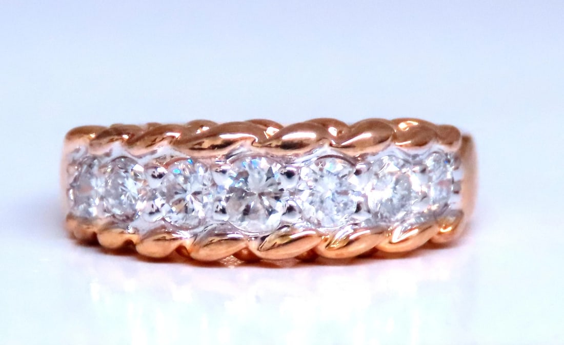 .80ct Natural Diamonds Band Ring 14kt Gold 12432 *v - 4