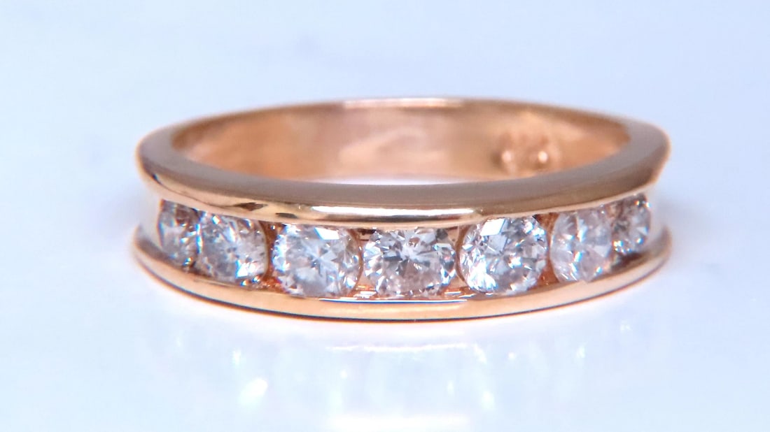 .70ct Natural Round Diamonds Accent Band Channel 14kt gold 12424 *v - 4