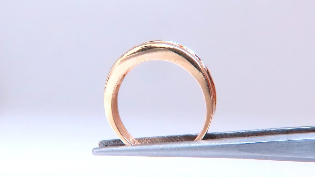 .70ct Natural Round Diamonds Accent Band Channel 14kt gold 12424 *v - 6