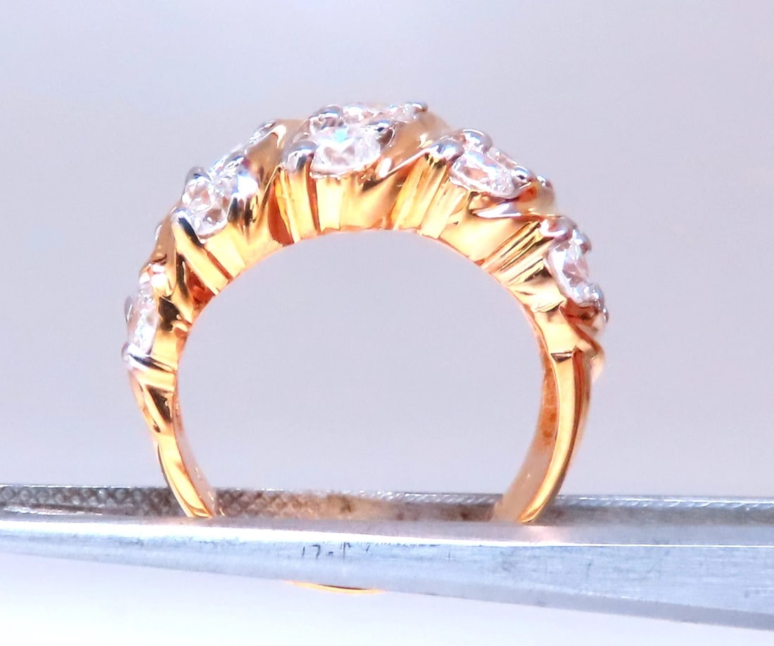 1.60ct Natural Round Diamonds Slant 14kt Gold 12422 *v - 6