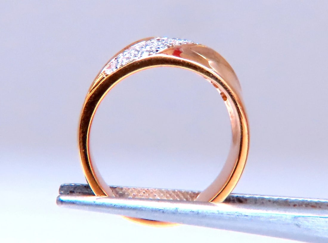.26ct natural diamond slant band ring 14kt gold 12421 *v - 5