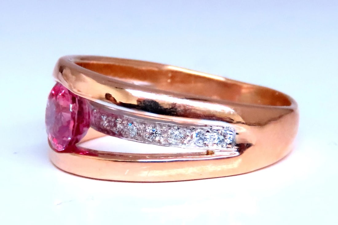 GIA Certified 1.74ct Natural No Heat Pink Sapphire Ring 18kt Gold 12411** - 5
