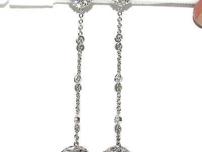 15M BLACK WHITE SOUTH SEA & TAHITIAN PEARL DIAMOND EARRINGS 14kt 10036** - 6