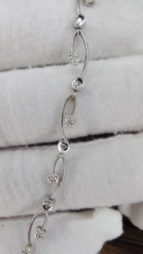 .22ct Natural Diamonds Vine Link Bracelet 14kt Gold 12392 *v - 3