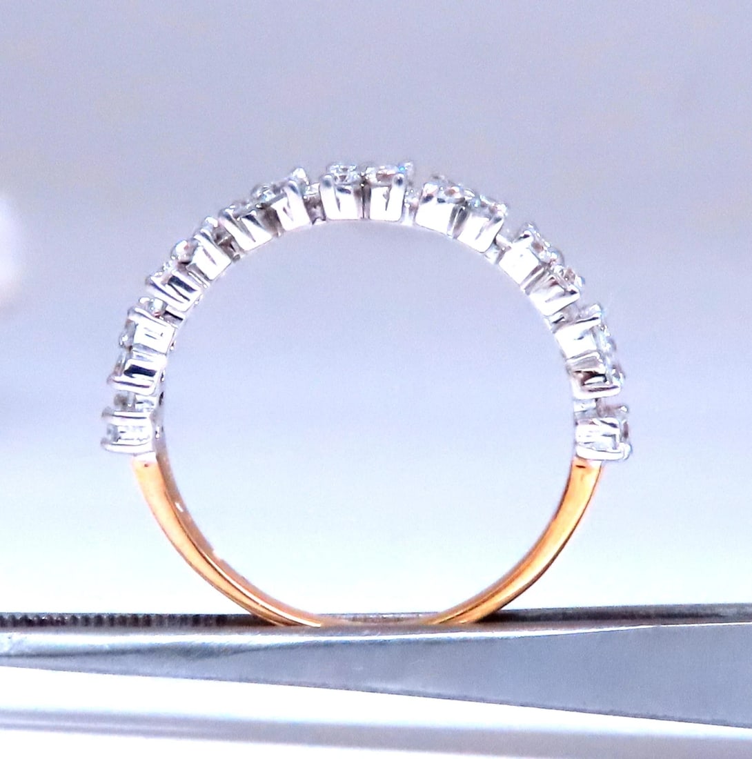 .75ct Natural Baguette & Round Diamonds Bank 18kt gold Flat 12290 *v - 5