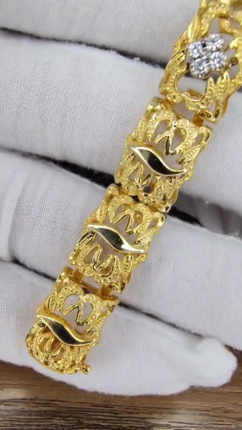 .45ct Natural Diamonds Bracelet 14kt Edwardian Deco Frame *v - 3