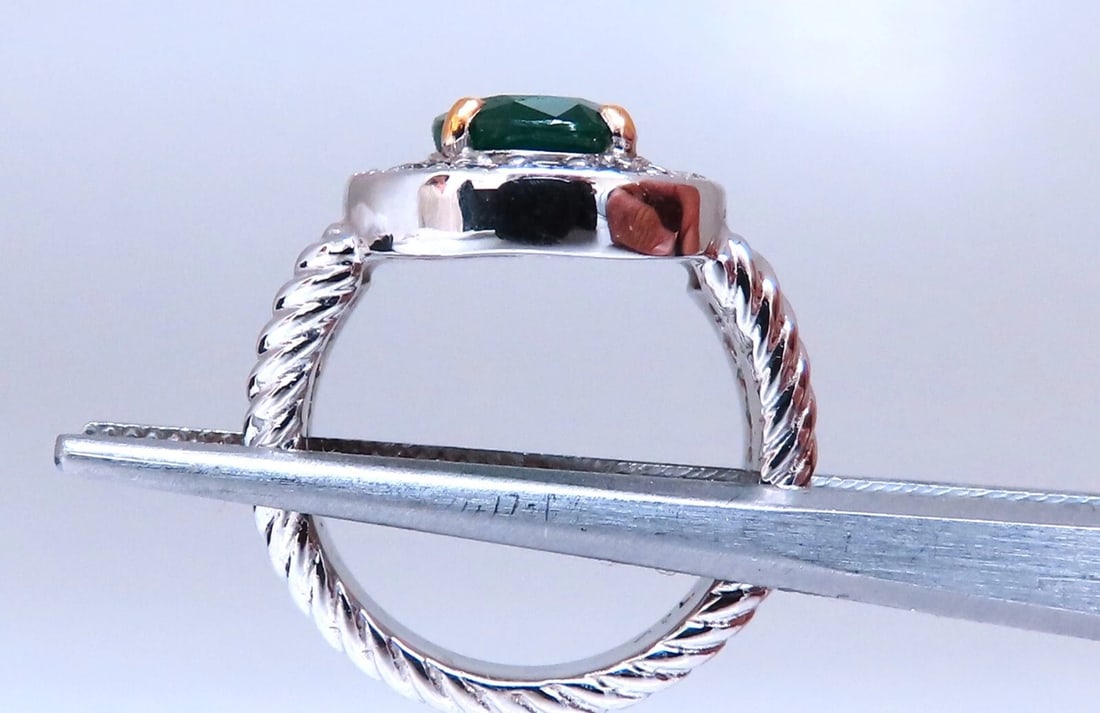 Emerald Diamonds Ring 14kt 2.69ct Natural Oval Brilliant *v - 5