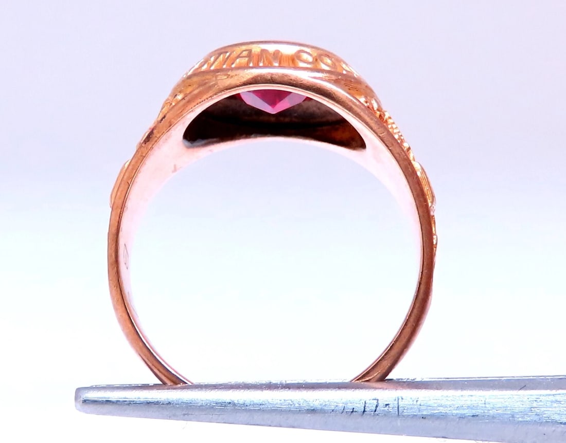 Lincoln College Mens Ring 10kt Cross Inlay *v - 6