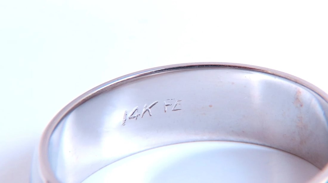 Standard Mens Gold Band 14kt Size 10.5 6.7mm *v - 5