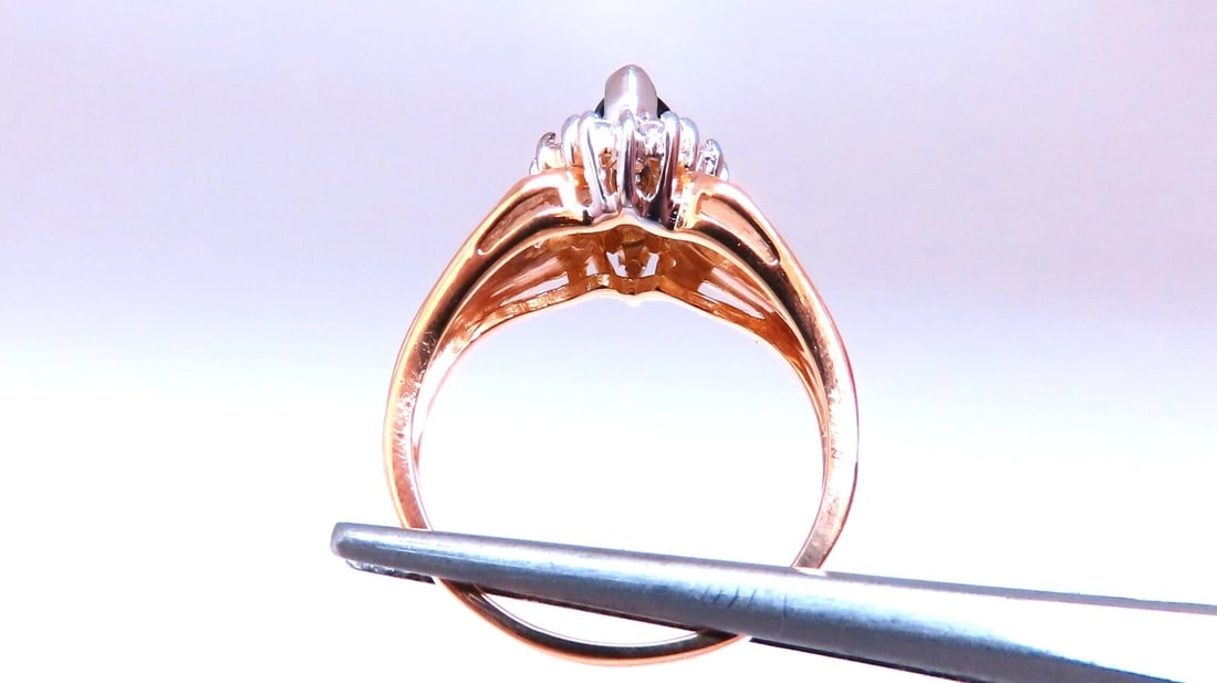 Sapphire Diamonds Standard Cathedral Ring 14kt *v - 6