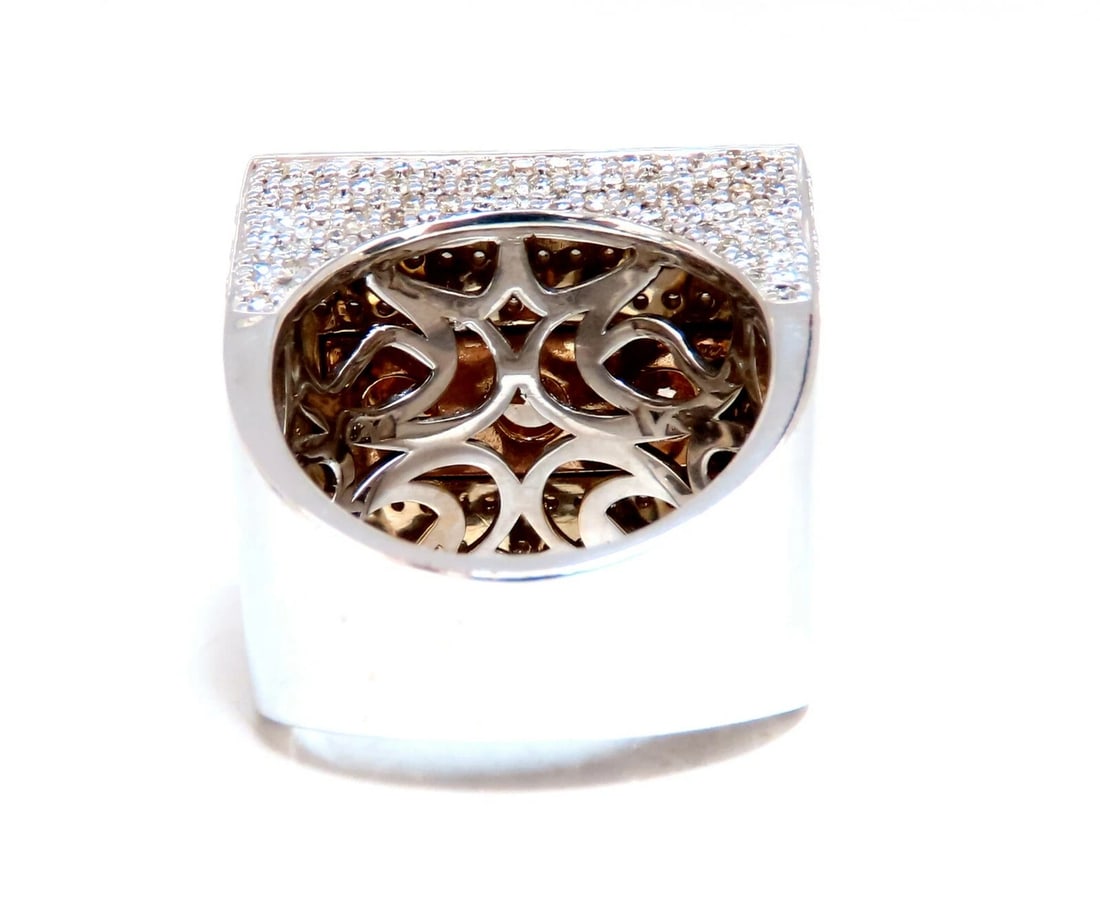 Natural Light Fancy Yellow Green Diamonds Mens Ring 18 Karat Big Tall Grande *v - 5