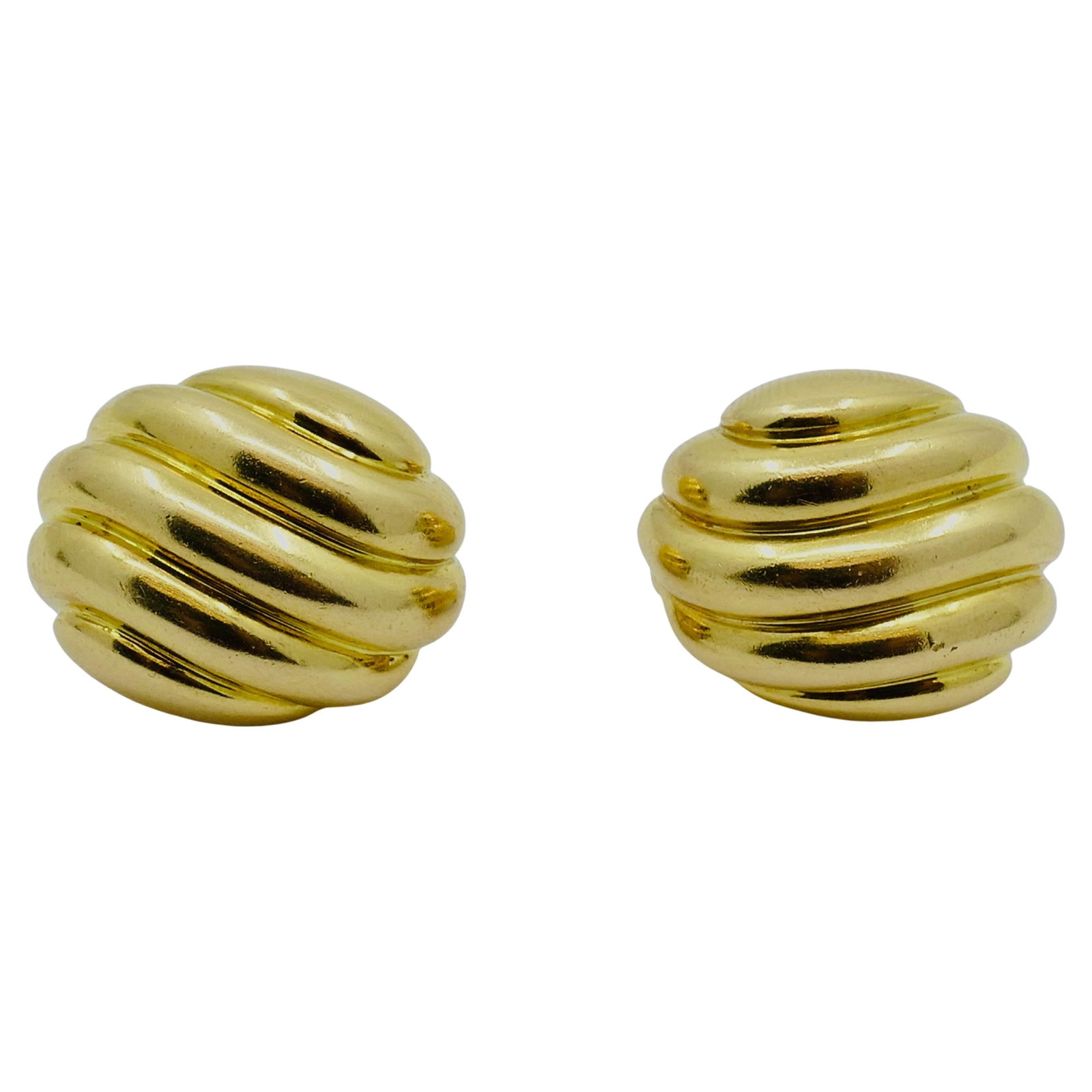 Cartier Earrings 18k Gold Shell Design - 5