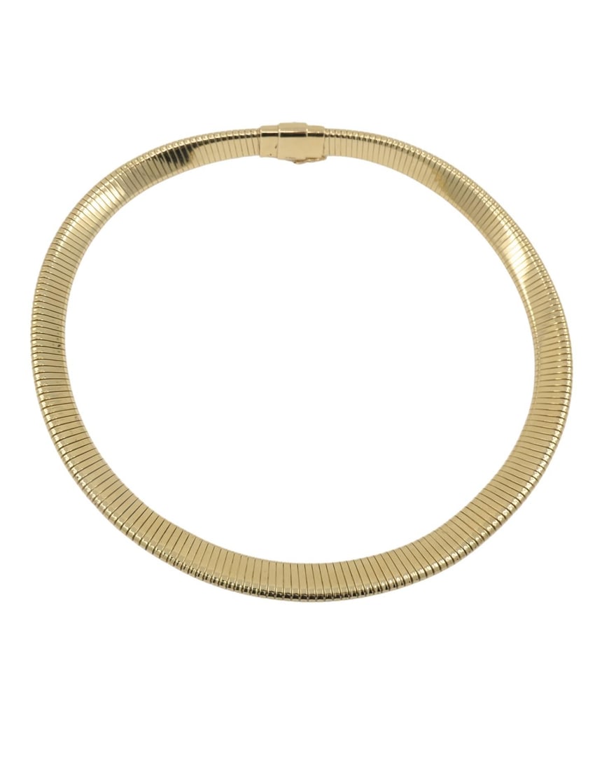 Forstner 14k Gold Necklace Tubogas Style - 2
