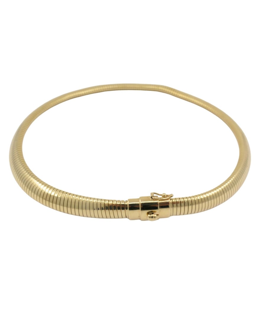Forstner 14k Gold Necklace Tubogas Style - 3