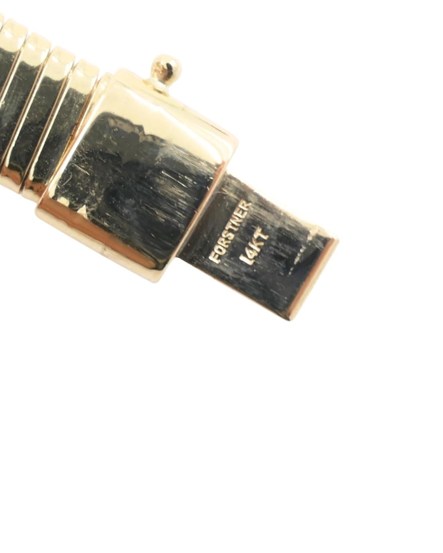 Forstner 14k Gold Necklace Tubogas Style - 4