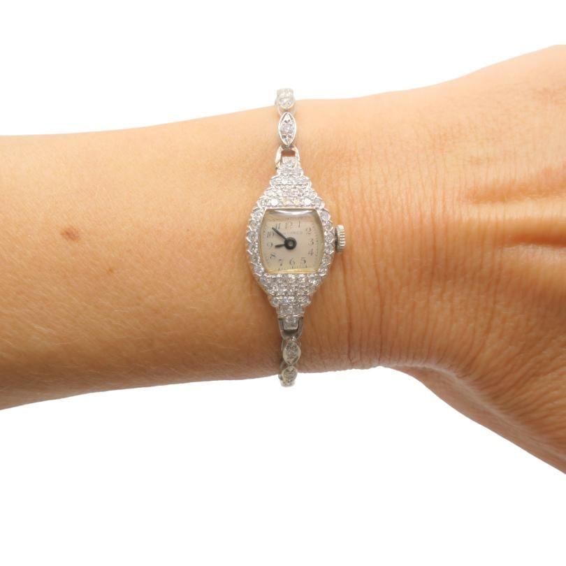 Longines Watch Art Deco Platinum Ladies Watch - 2